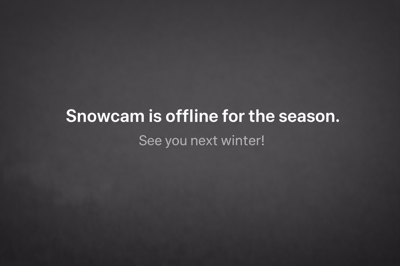 Dernière image neige